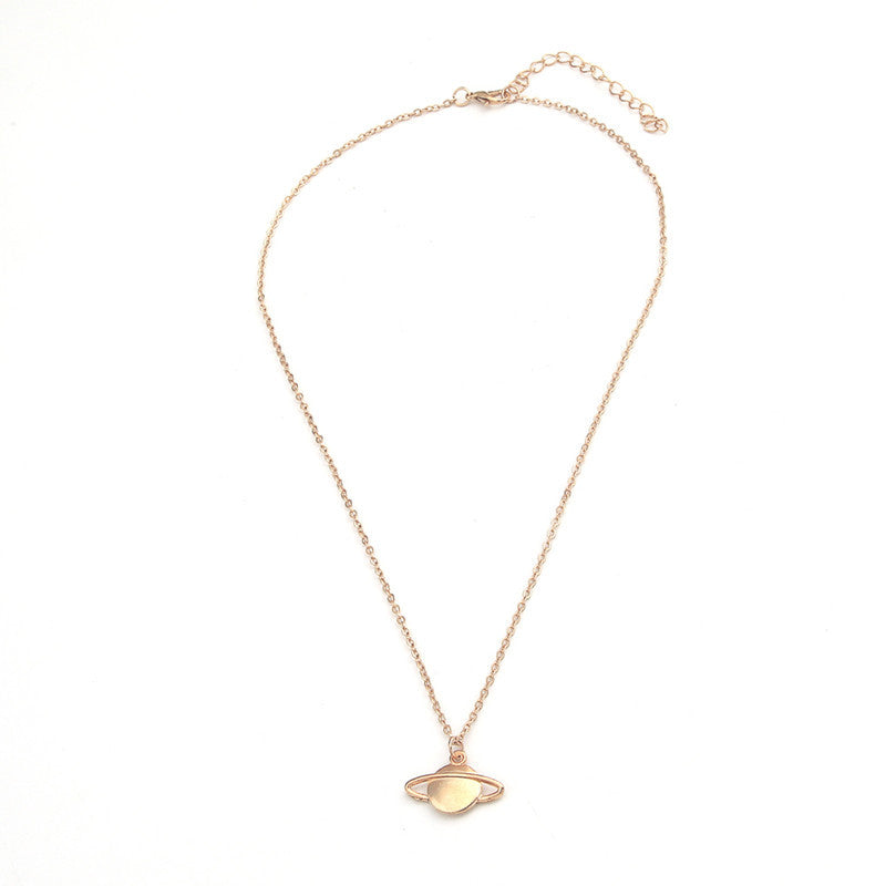 Cosmic planet pendant necklace women